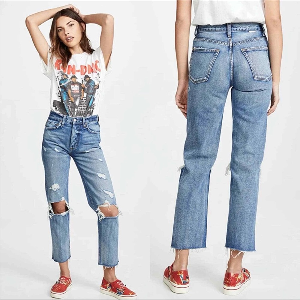 Boyish Tommy High Rise Straight Jeans in Room Service
